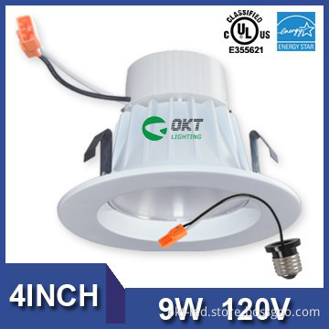 4inch 9w 11w dimmable retrofit recessed ul led downlighters fixtures